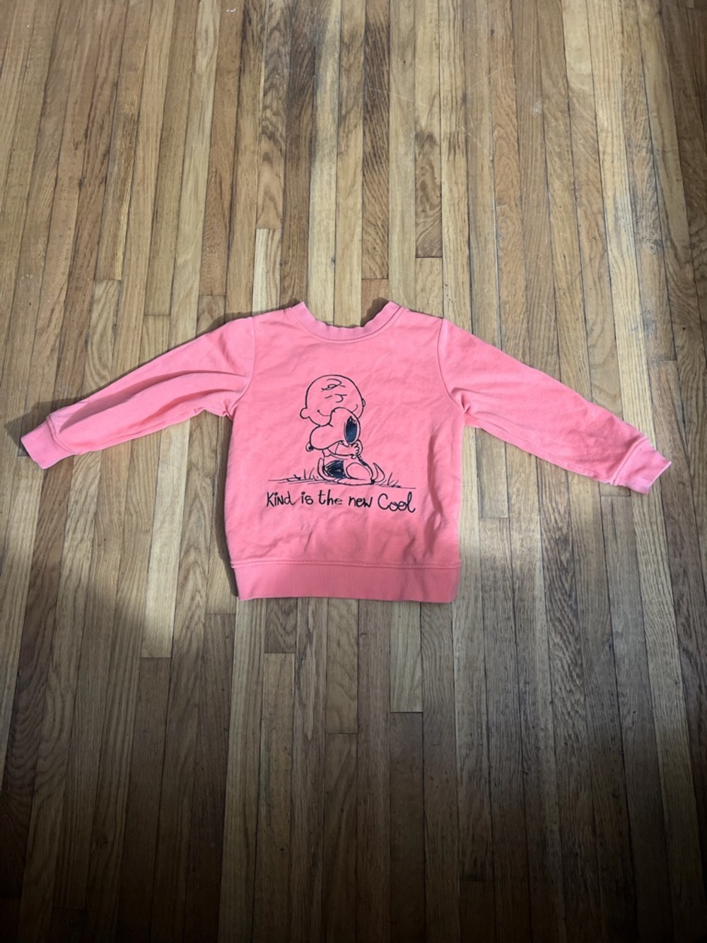 H&M 3/4T Peanuts "Kind is the new cool" Crenwneck